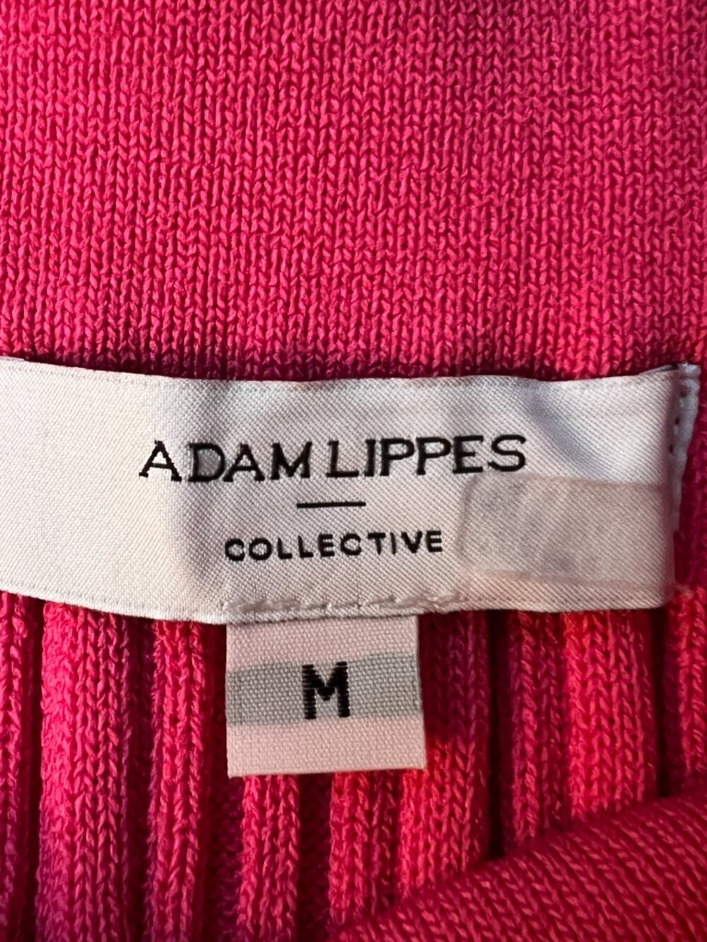 Adam Lippes Pink Ribbed High Waisted Pants Size M - Picture 4 of 5